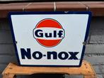 Gulf emaille reclamebord, Verzamelen, Merken en Reclamevoorwerpen, Reclamebord, Gebruikt, ., Ophalen of Verzenden