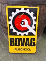 Emaille bord Bovag rijschool🚘, Verzamelen, Merken en Reclamevoorwerpen, Reclamebord, Gebruikt, Ophalen of Verzenden