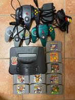 Nintendo N64 met spellen oa Mario party 1 2 3 smash kart, Spelcomputers en Games, Games | Nintendo 64, Vanaf 3 jaar, Gebruikt