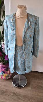 Paul Schulten Haute Couture Damespak - Maat 34/36, Kostuum of Pak, Blauw, Paul Schulten, Ophalen of Verzenden