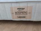 Diamant boxspring 140x200 gratis ophalen, Huis en Inrichting, Ophalen, Gebruikt, Tweepersoons, 140 cm