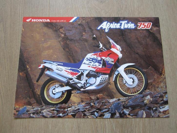 Honda XRV 750 Africa Twin brochure folder 1994 1995, Motoren, Handleidingen en Instructieboekjes, Honda, Ophalen of Verzenden