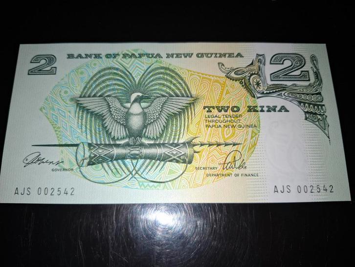 ### Papua new Guinea 2 kina 1989 ###, Postzegels en Munten, Bankbiljetten | Oceanië, Ophalen of Verzenden