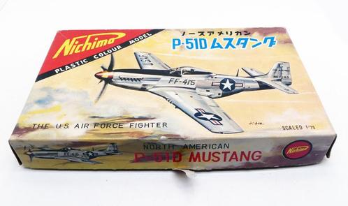 North-American P-51D Mustang Nichimo (1962) 1:75 (vervollen), Hobby en Vrije tijd, Modelbouw | Vliegtuigen en Helikopters, Gebruikt