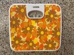 Soehnle bloemen weegschaal vintage geel oranje rood jaren 70, Gebruikt, 100 kg of meer, Ophalen of Verzenden, Personenweegschaal