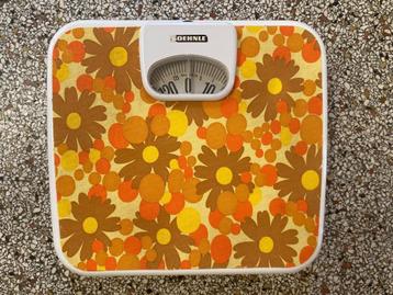 Soehnle bloemen weegschaal vintage geel oranje rood jaren 70 beschikbaar voor biedingen