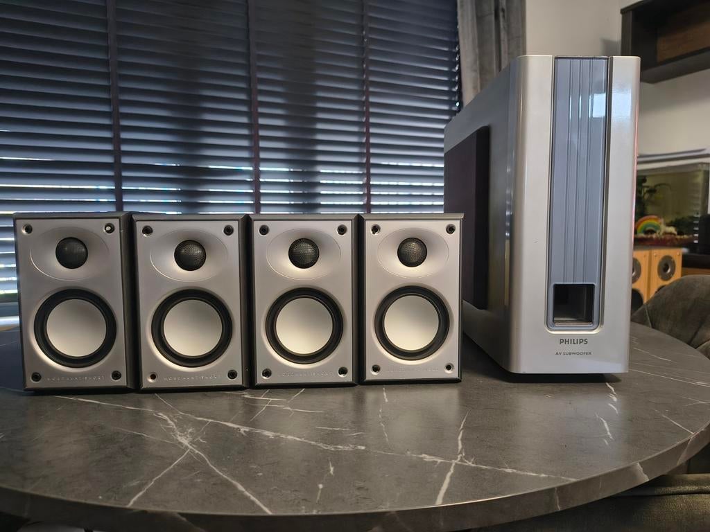 Speakers Set met Subwoofer, Audio, Tv en Foto, Luidsprekers, Philips, Gebruikt, Ophalen of Verzenden, 60 tot 120 watt