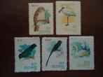 Vogels Korea-Noord 1966, mi. 735-39 postfris, Postzegels en Munten, Ophalen of Verzenden, Postfris, Dier of Natuur