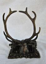 Weens brons met hertenkop - Jacht (8011), Antiek en Kunst, Ophalen of Verzenden