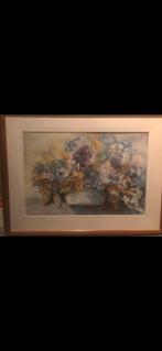 Bloemen aquarel, Ophalen of Verzenden