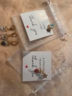 Bedankt kaartjes met bedel “uiltje”., Sieraden, Tassen en Uiterlijk, Bedels, Overige merken, Overige materialen, Nieuw, Ophalen of Verzenden