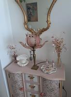 Hollywood Regency Lotus lamp, Huis en Inrichting, Lampen | Tafellampen, Ophalen, Zo goed als nieuw, Minder dan 50 cm