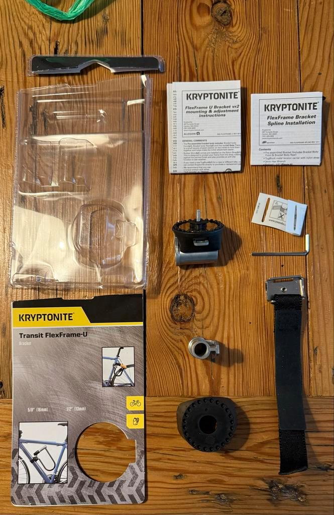 Kryptonite Transit FlexFrame-U Beugel, Fietsen en Brommers, Fietsonderdelen, Gebruikt, Algemeen, Overige typen, Ophalen