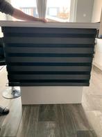 Antraciet grijs / zwart duo rolgordijn met scheur in doek, Ophalen, Gebruikt, 100 tot 150 cm, 200 cm of meer