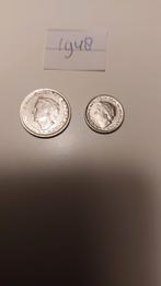 Munten set 1948 Wilhelmina, Postzegels en Munten, Munten | Nederland, Ophalen of Verzenden, Koningin Wilhelmina, Setje, Zilver