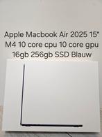 Nieuw: Apple Macbook Air 2025 15" M4 10 core 16gb 256gb SSD, 256 GB, Nieuw, MacBook Air, 1 Apple park way