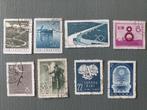 China - 8 gestempelde zegels jaren 50, Verzenden, Gestempeld, Oost-Azië