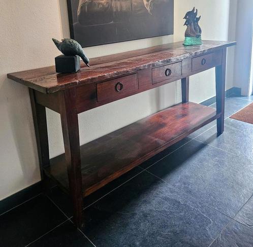 Mooie landelijke Sidetable, Huis en Inrichting, Tafels | Sidetables, Zo goed als nieuw, 25 tot 50 cm, 150 tot 200 cm, Rechthoekig