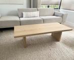 Massief eiken salontafel, Ophalen, 100 tot 150 cm, 50 tot 100 cm, Zo goed als nieuw