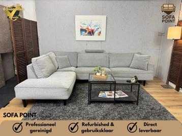 GRATIS LEVERING Gezellige Lichtgrijze Hoekbank beschikbaar voor biedingen