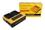 Dual LCD USB LadegerA$?t Rollei Actioncam 240 410 410B 420, Verzenden, Nieuw