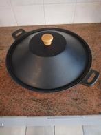 wok, Ophalen, Gebruikt, Gietijzer, Keramische plaat