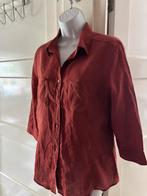Max Mara linnen blouse m 40., Kleding | Dames, Maat 38/40 (M), Bruin, Max Mara, Ophalen of Verzenden