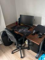 Stevig Bureau - Perfect voor Thuiswerken, Ophalen of Verzenden, In hoogte verstelbaar, Gebruikt, Bureau