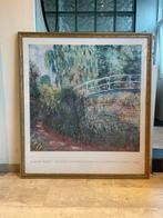 Ingelijste poster Claude Monet - Japanse brug, Ophalen of Verzenden