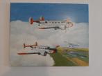 Schilderij Beechcraft TC-45J vliegtuigen Koninklijke Marine, Ophalen of Verzenden, Gebruikt, Kaart, Foto of Prent