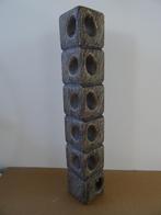 blokvaas vintage fat lava vaas keramiek grote vaas zeldzaam, Overige materialen, Overige kleuren, Ophalen of Verzenden, Zo goed als nieuw