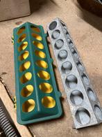 2 voerbakken voor kwartels of kuikens, Ophalen, Gebruikt, Drinken en Voederen