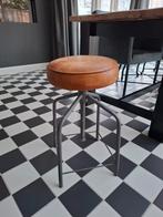 Piano kruk lederen zitting, Ophalen, In hoogte verstelbaar, Hout