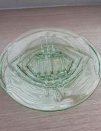 Uranium Glazen Schaal Art Nouveau, Ophalen of Verzenden