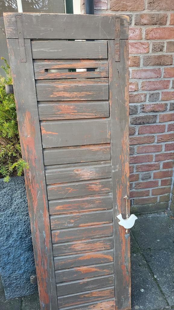 Oud Houten Luik - Decoratief & Authentiek 49 br 149,5 h, Antiek en Kunst, Curiosa en Brocante, Ophalen