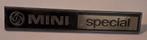 Mini Special Embleem - 16cm, Auto diversen, Ophalen of Verzenden, Gebruikt
