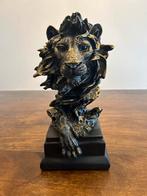 Gouden Leeuw Beeld - Luxe Decoratie, Ophalen of Verzenden, Nieuw, Dier
