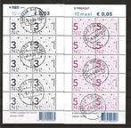 5 velletjes lage waarden, gestempeld, Postzegels en Munten, Postzegels | Nederland, Verzenden, Gestempeld