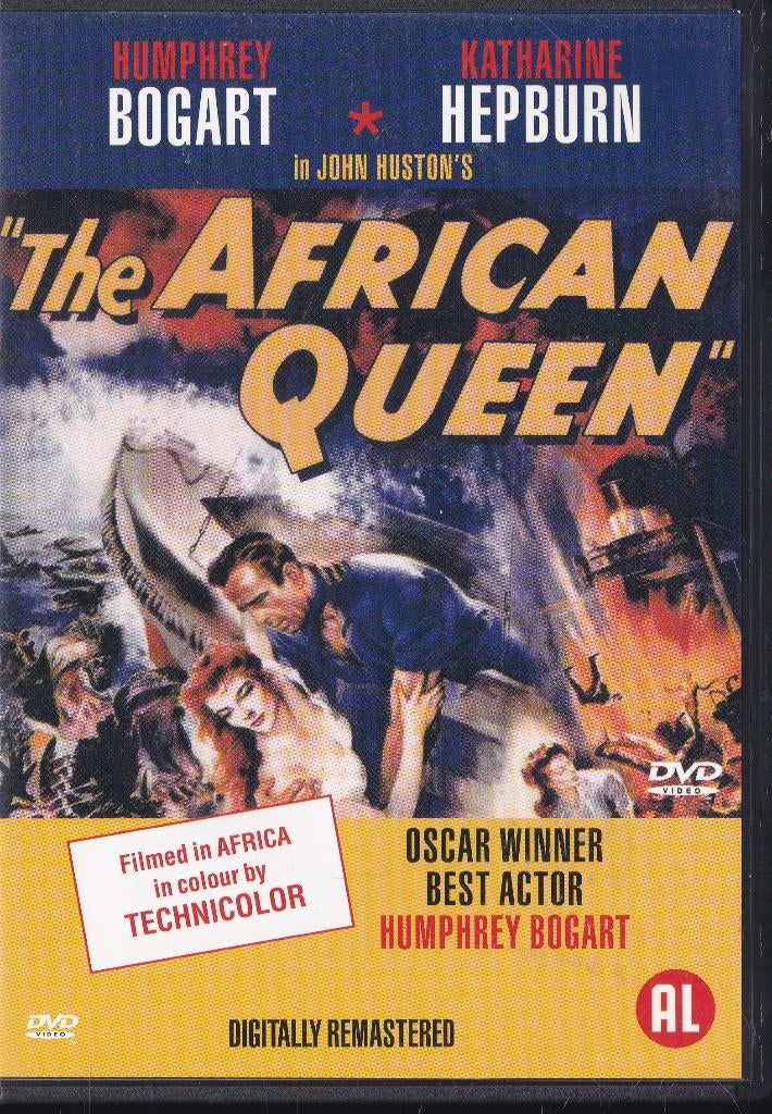 The African queen ֎ 1951, Humphrey Bogart, Katharine Hepburn, Alle leeftijden, Ophalen of Verzenden, Zo goed als nieuw, 1940 tot 1960