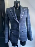 Cavallaro Napoli colbert, geruit, maat 36/S, Blauw, Cavallaro, Ophalen of Verzenden, Zo goed als nieuw