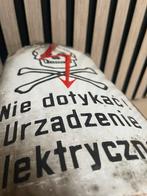Bordje hoogspanning gevaar, Ophalen of Verzenden, Zo goed als nieuw