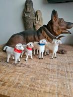 4 oude kerst schaapjes., Ophalen of Verzenden, Gebruikt