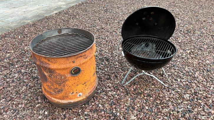 Weber Smokey Joe & Mountain Smoker Kit, Tuin en Terras, Houtskoolbarbecues, Gebruikt, Ophalen