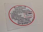 Mercedes airbag sticker 1268171120, Ophalen