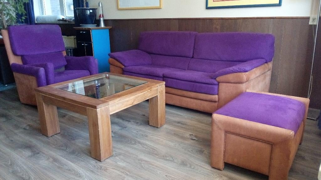 Roche Bobois set, Huis en Inrichting, Banken | Bankstellen, Gebruikt, Minder dan 150 cm, 75 tot 100 cm, Ophalen