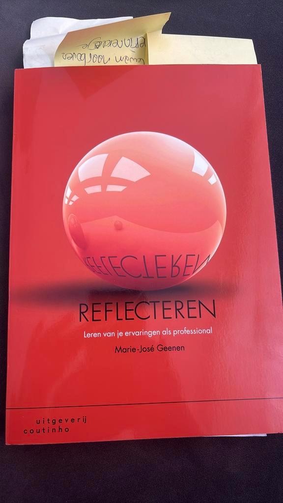 Marie-José Geenen - Reflecteren, Boeken, Politiek en Maatschappij, Zo goed als nieuw, Maatschappij en Samenleving, Nederland, Ophalen
