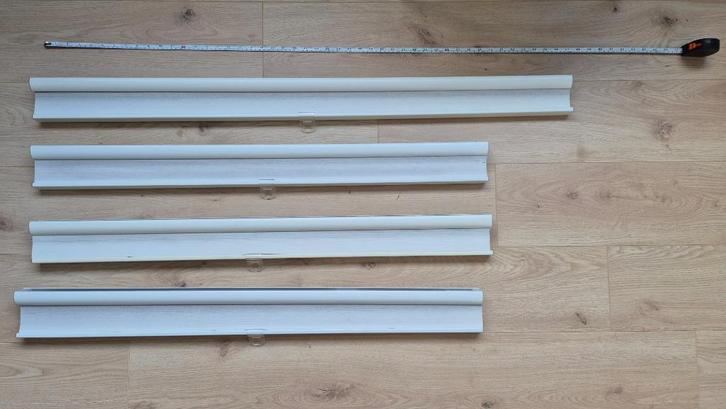 4x HOPPVALS Plisségordijn 3 x 100cm 1x 120cm, Huis en Inrichting, Stoffering | Gordijnen en Lamellen, Gebruikt, 100 tot 150 cm