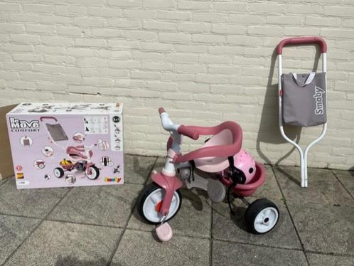 Roze driewieler van Smoby Be Move, Fietsen en Brommers, Fietsen | Driewielers, Gebruikt, Duwstang, Ophalen