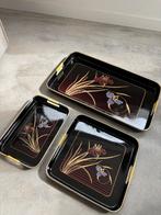Set 3 vintage dienbladen in originele doos, Ophalen of Verzenden, Nieuw