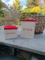 Vintage koekblik en snoepblik, Verzamelen, Blikken, Ophalen of Verzenden, Gebruikt, Koek(jes)